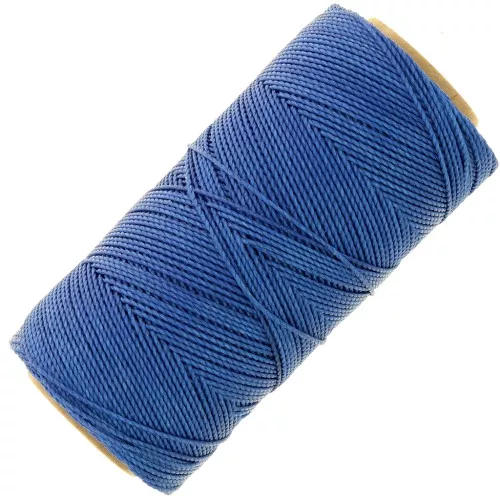 Bobina di filo cerato Linhasita per micro macramè 1 mm - Blu (692) x168m