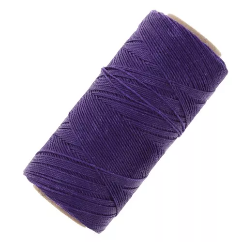 Bobina di filo cerato Linhasita per micro macramè 1 mm - Viola (332) x168m