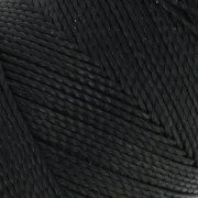 Bobina di filo cerato Linhasita per micro macramè 1 mm - Nero (PRETO) x168m