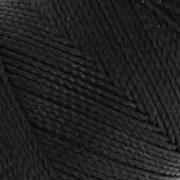 Bobina di filo cerato Linhasita per micro macramè 1 mm - Nero (PRETO) x168m