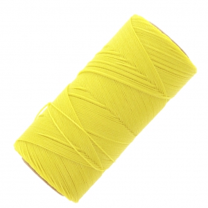 Bobina di filo cerato Linhasita per micro macramè 1 mm - Giallo (37) x168m
