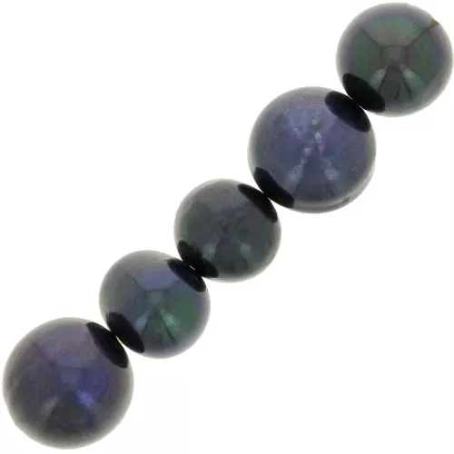 Tonde mm. 7 Grigio iridato x10