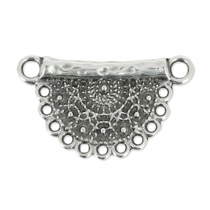 Pendente distanziatore multifile etnico 16 mm Placcatura argento antico