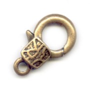Chiusura moschettone mm. 23 bronzo|raw }}