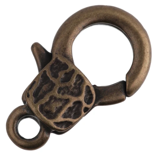 Moschettone decorato 23 mm - Bronzo x1
