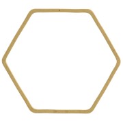 Anello di montaggio e tessitura esagono 25x28 mm in ottone grezzo x1|raw }}