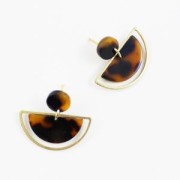 Anello di montaggio e tessitura mezza luna 30x15 mm - Dorato x1