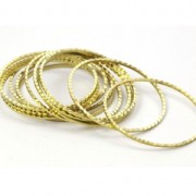 Anello di montaggio e tessitura rotondo e lavorato 30 mm in ottone grezzo x1