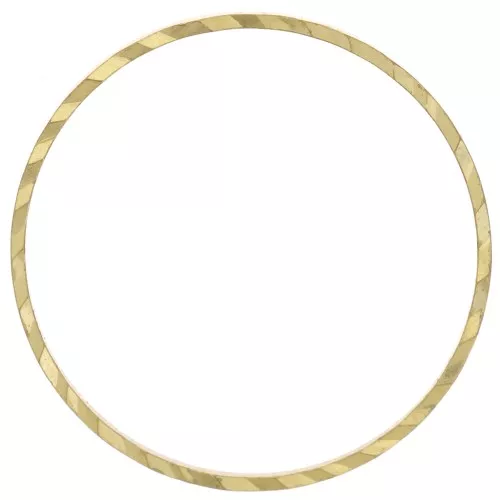 Anello di montaggio e tessitura rotondo e lavorato 20 mm in ottone grezzo