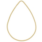 Anello di montaggio e tessitura goccia e 32x22 mm in ottone grezzo|raw }}