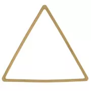 Anello di montaggio e tessitura triangolo 21x24 mm in ottone grezzo x1