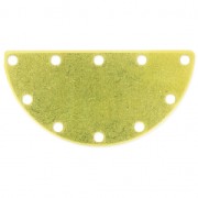 Anello di montaggio e tessitura multi-filo mezza luna 40x20 mm ottone grezzo|raw }}