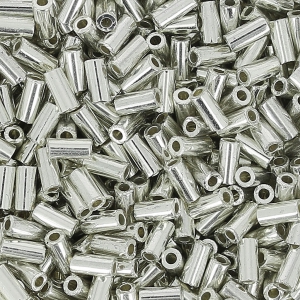 Bugles Miyuki mm. 3 BGL1051 - Galvanized Silver Metallic x10g