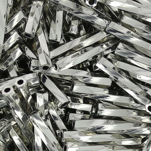 Bugles Twist Miyuki 12 mm TW2012-0194 - Palladium Plated x5g