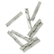 Bugles Twist Miyuki 12 mm TW2012-0194 - Palladium Plated x5g