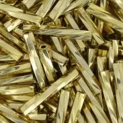 Bugles Twist Miyuki 12 mm TW2012-0193 - 24kt Gold Light Plated x5g
