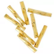 Bugles Twist Miyuki 12 mm TW2012-0191 - 24kt Gold Plated x5g