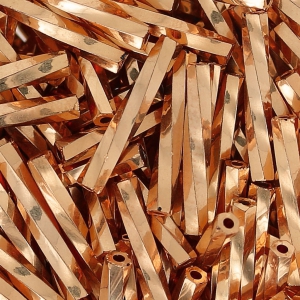 Bugles Twist Miyuki 12 mm TW2012-1053 - Galvanized Gold Metallic x10g