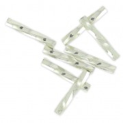 Bugles Twist Miyuki 12 mm TW2012-1051- Galvanized Silver Metallic x10g