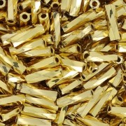 Bugles Twist Miyuki 6 mm TW-0193 - 24kt Gold Light Plated x5g|raw }}