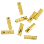 Bugles Twist Miyuki 6 mm TW-0191 - 24kt Gold Plated x5g