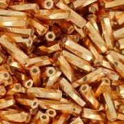 Bugles Twist Miyuki 6 mm TW-1053 - Galvanized Gold Metallic x10g