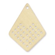 Pendente losanga in legno grezzo da personalizzare 53 mm per punto a croce|raw }}