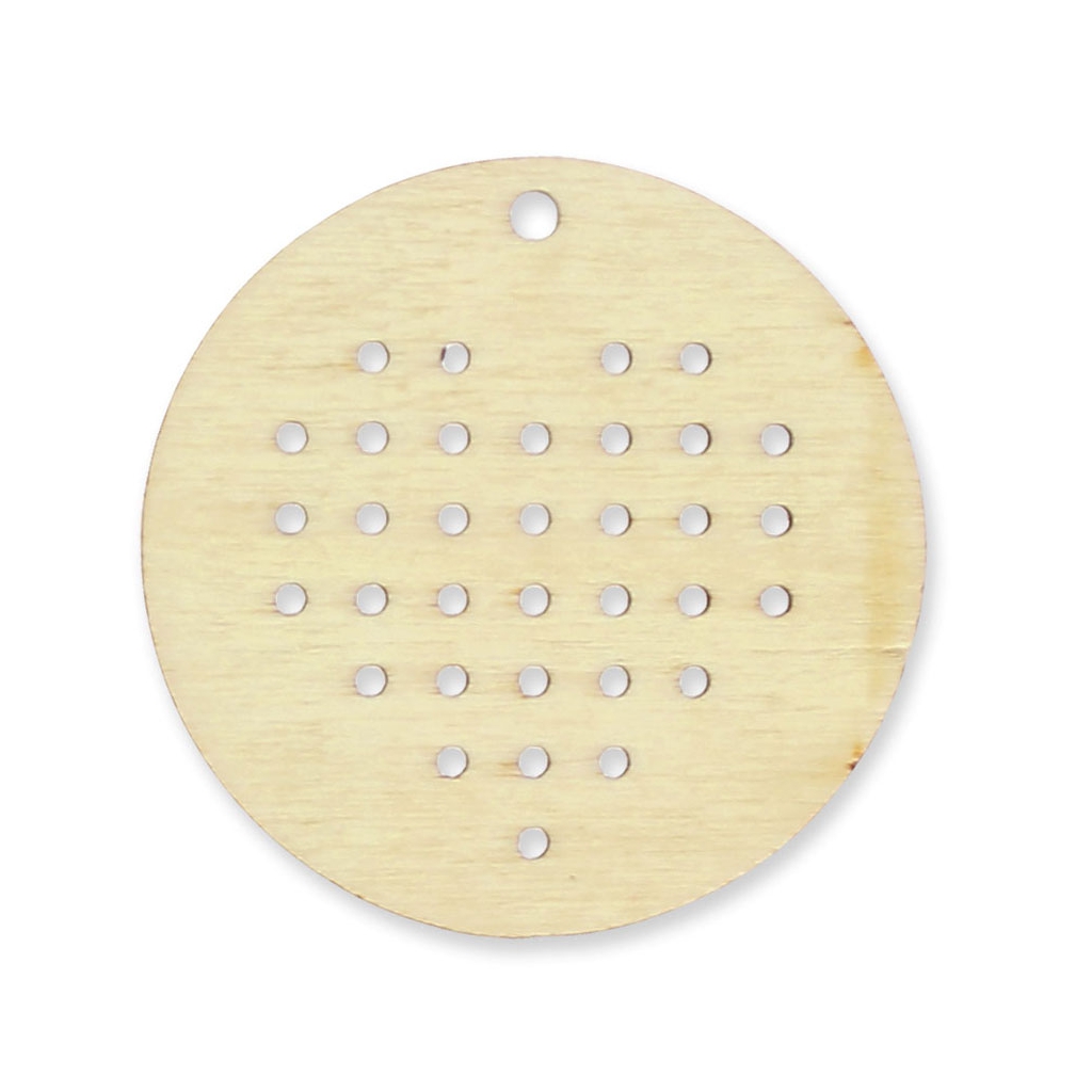 Nurge Anello a forma di croce in legno con scritta Wooden