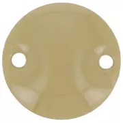 Distanziatori rotondi in metallo 2 fori resina epossidica mm. 10 Kaki x5