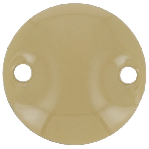 Distanziatori rotondi in metallo 2 fori resina epossidica mm. 10 Kaki x5