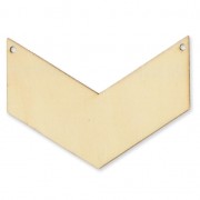 Distanziatore chevron 2 fori in legno grezzo da personalizzare 80x60 mm