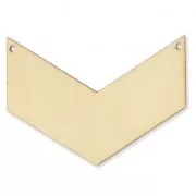 Distanziatore chevron 2 fori in legno grezzo da personalizzare 80x60 mm
