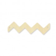 Distanziatore chevron 2 fori in legno grezzo da personalizzare 77x21mm