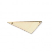 Distanziatore triangolo 2 fori in legno grezzo da personalizzare  40x18 mm