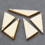 Distanziatore triangolo 2 fori in legno grezzo da personalizzare  40x18 mm