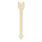 Pendente freccia in legno grezzo da personalizzare 60 mm per creazioni DIY