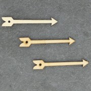 Pendente freccia in legno grezzo da personalizzare 60 mm per creazioni DIY