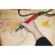Pirografo per decorare legno, cuoio e sughero + 9 punte
