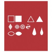 12 punzoni quadrati/triangoli/cerchi/losanga/gocce