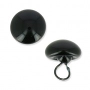 Occhi di animali in vetro da cucire 12 mm Nero x1