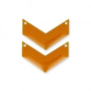 Distanziatori di metallochevron 2 fori resina eposs. 29 mm Senape x2|raw }}