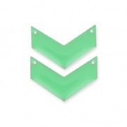 Distanziatori di metallochevron 2 fori resina eposs. 29 mm Mint x2