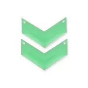 Distanziatori di metallochevron 2 fori resina eposs. 29 mm Mint x2