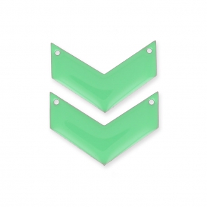 Distanziatori di metallochevron 2 fori resina eposs. 29 mm Mint x2