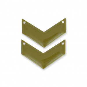 Distanziatori di metallochevron 2 fori resina eposs. 29 mm Kaki x2