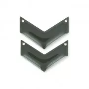 Distanziatori di metallochevron 2 fori resina eposs. 29 mm Grigio Medio x2