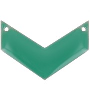 Distanziatori di metallochevron 2 fori resina eposs. 29 mm verde smeraldo x2|raw }}