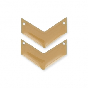 Distanziatori di metallochevron 2 fori resina eposs. 29 mm Beige x2