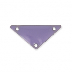 Distanziatori di metallotriangolare 3 fori resina eposs. 20 mm Malva x5