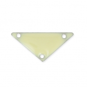 Distanziatori di metallotriangolare 3 fori resina eposs. 20 mm Crema x5